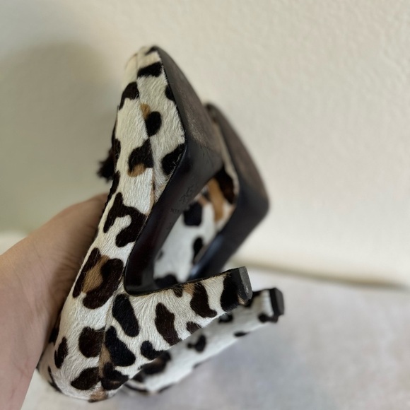 L'Autre Chose Leopard Print calf hair heels Size 36 5.5 US - Picture 7 of 11